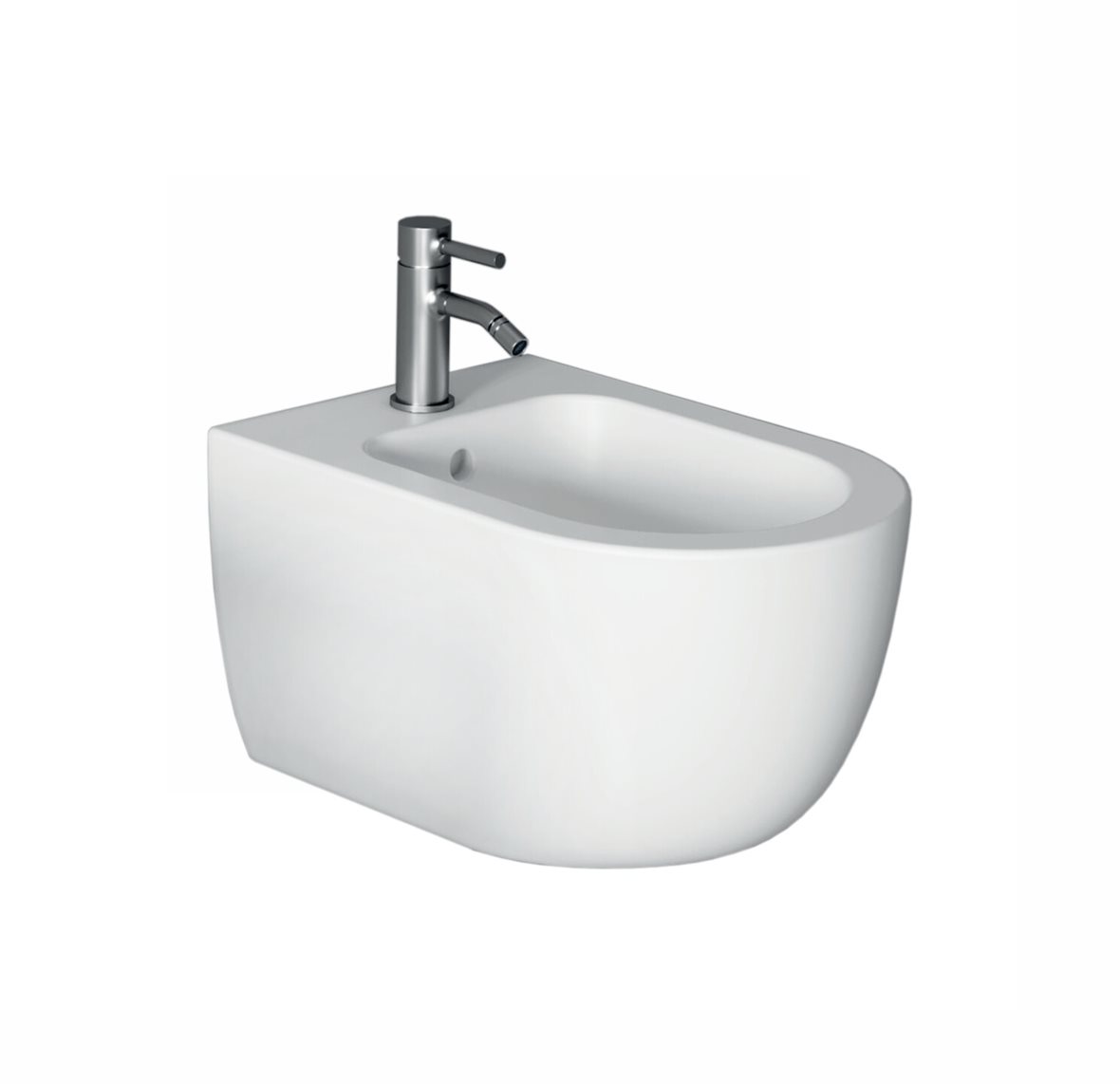 Alice Ceramica UNICA pesuistuin seinään 500 kiiltävä valkoinen