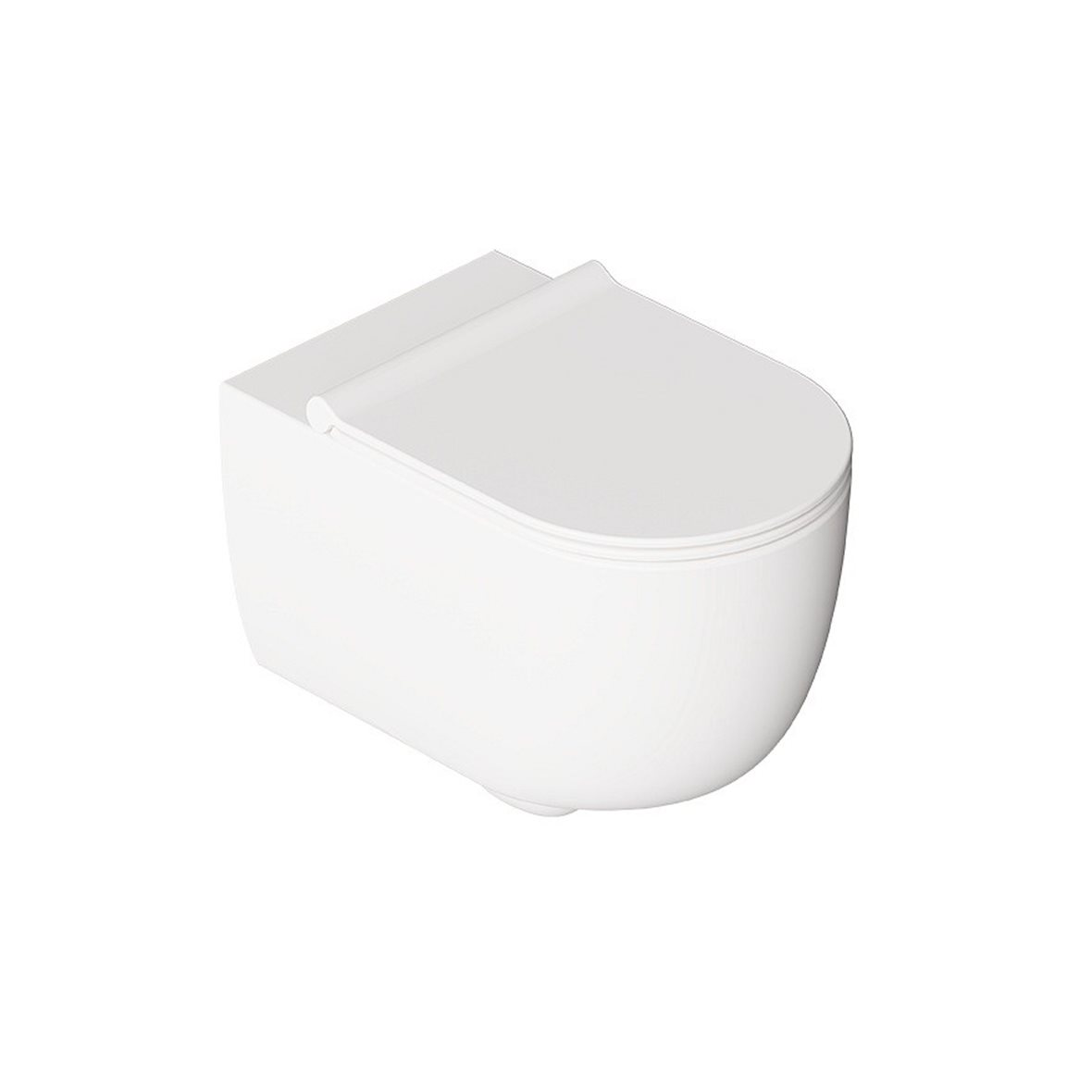 Alice Ceramica UNICA WC-istuin seinään 550 rimless Aliflush kiiltävä valkoinen