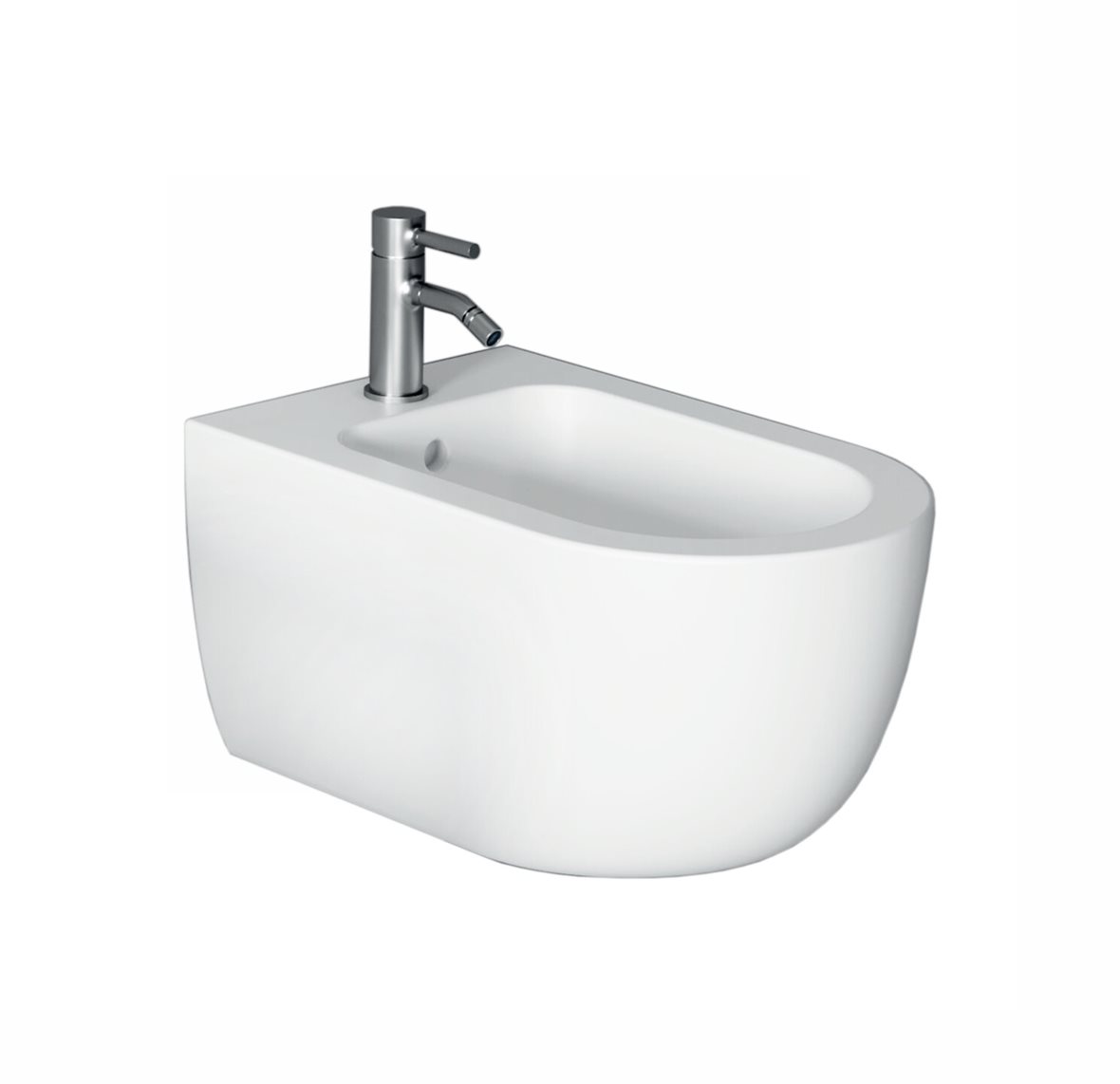 Alice Ceramica UNICA pesuistuin seinään 550 kiiltävä valkoinen