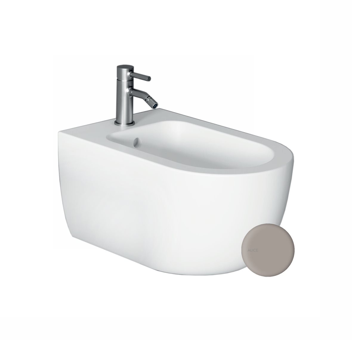 Alice Ceramica UNICA pesuistuin seinään 550 harmaa