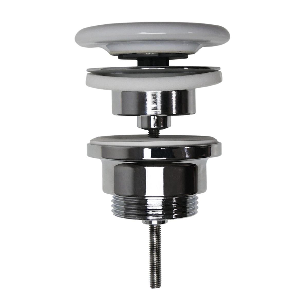 Alice Ceramica sulkeutumaton pohjaventtiili keraaminen kiiltävä valkoinen 1 1/4" uk