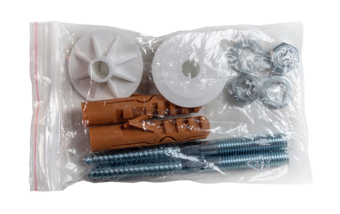 Kiinnitysruuvit seinäasennettaville pesualtaille 10x120 mm