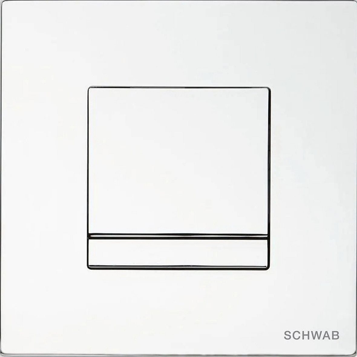 Schwab Arte seinä-WC huuhtelupainike yksihuuhtelu metalli kromi