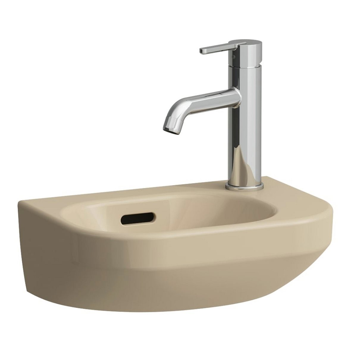 Laufen Lua seinään asennettava pieni pesuallas 36X25X12 cm Bahama beige posliini kiiltävä beige