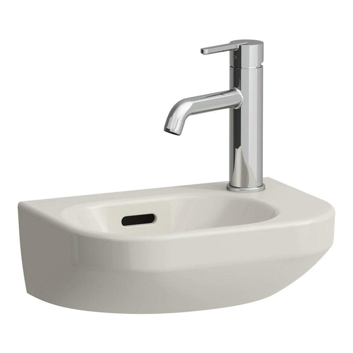 Laufen Lua seinään asennettava pieni pesuallas 36X25X12 cm Pergamon posliini kiiltävä beige