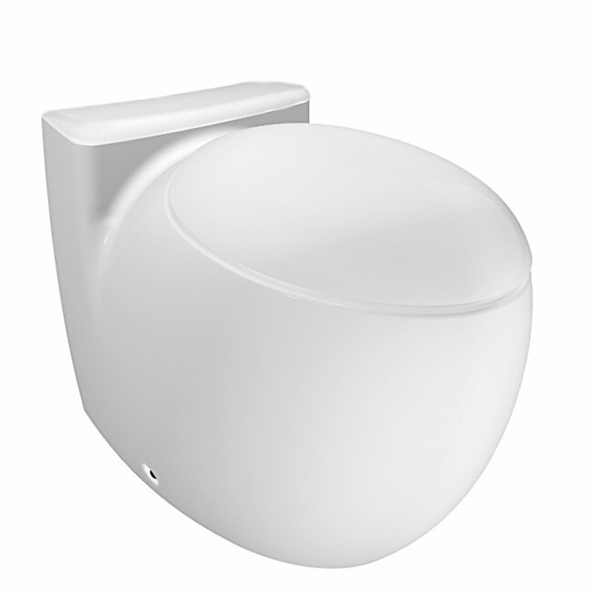 Laufen Il Bagno Alessi One WC-istuin lattiaan P-lukko kiiltävä valkoinen LCC