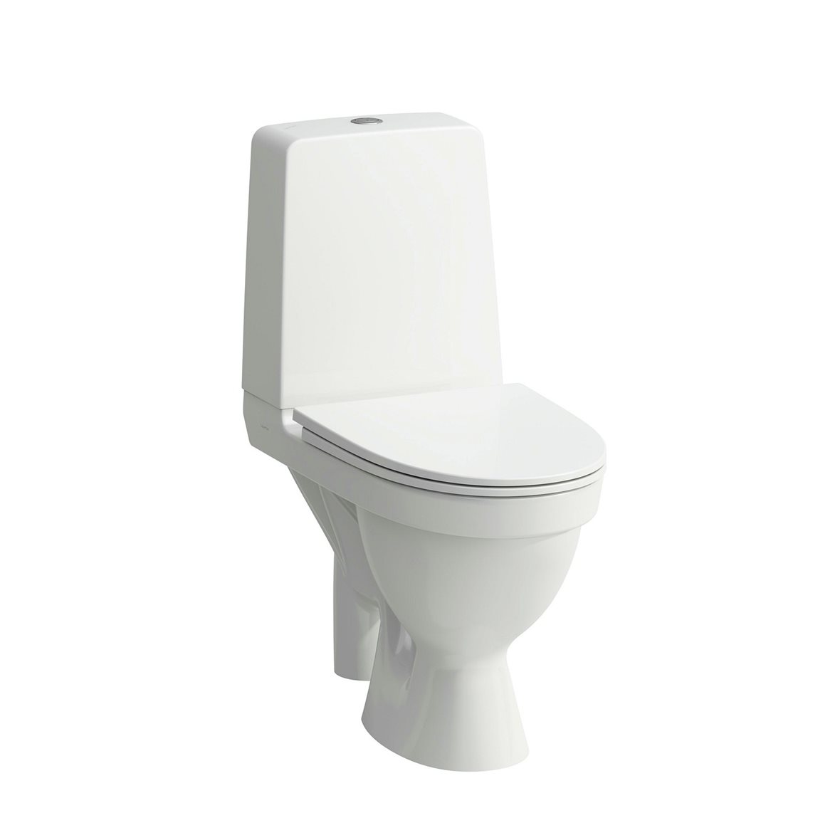 Laufen Kompas WC-istuin lattiaan rimless avoin S-lukko kiiltävä valkoinen