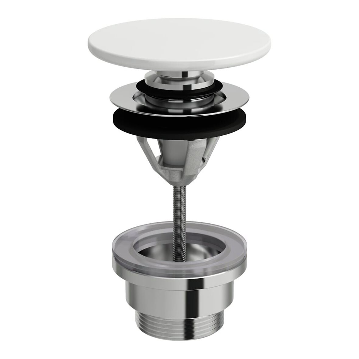 Laufen push-open pohjaventtiili mattavalkoinen keraaminen