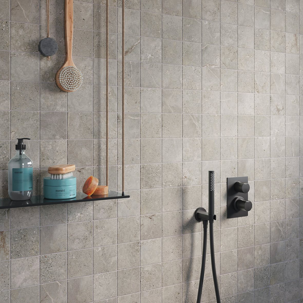 Moderni, Pukkila Stone Age, Pukkila Stone Age lasitettu klinkkeri seinälaatta lattialaatta 10x10 Grey tasapintainen matta 30x30 keskitumma harmaa kivi