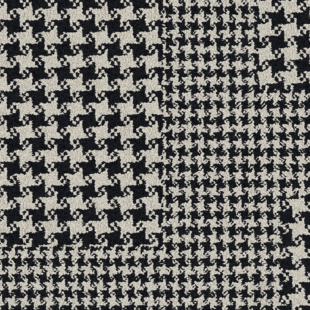 Interface Collins Cottage tekstiililaatta 8152009 Hound B&W 50x50