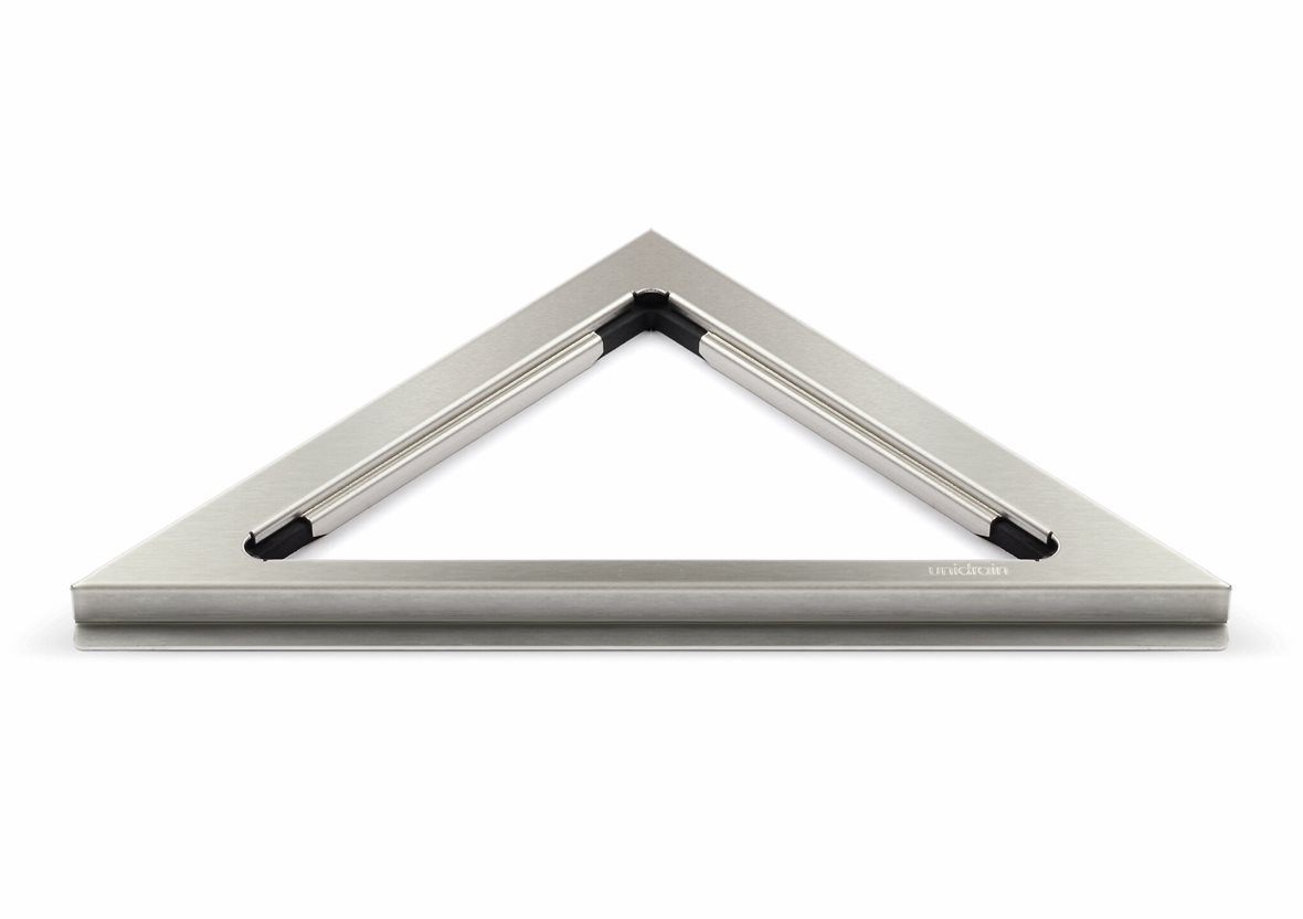 Unidrain ClassicLine 2501 kulma kehys 200/12 mm RST AISI 304 harjattu teräs