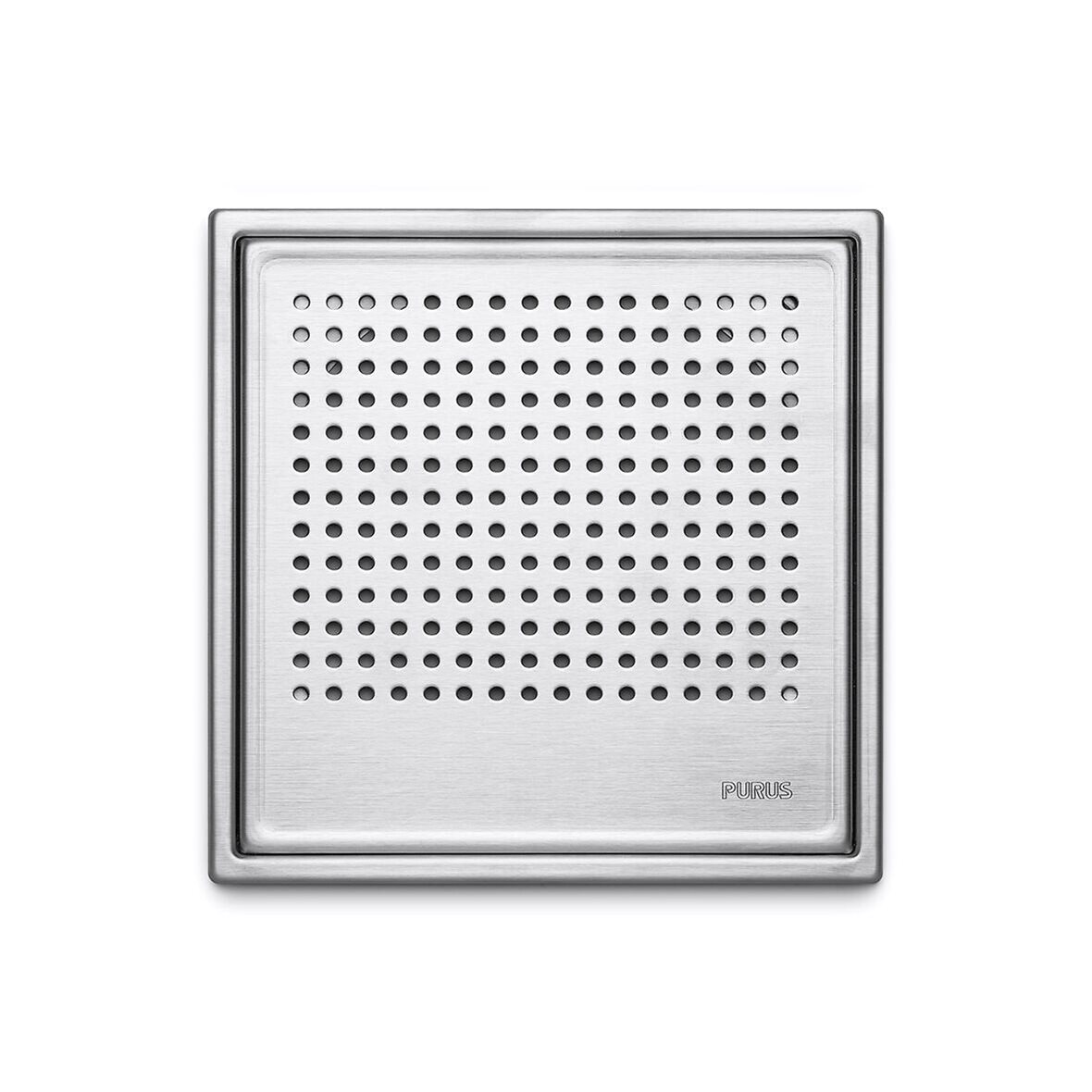 Purus Square Pearl kaivonkansi neliö 197x197x6 mm harjattu rst AISI 304