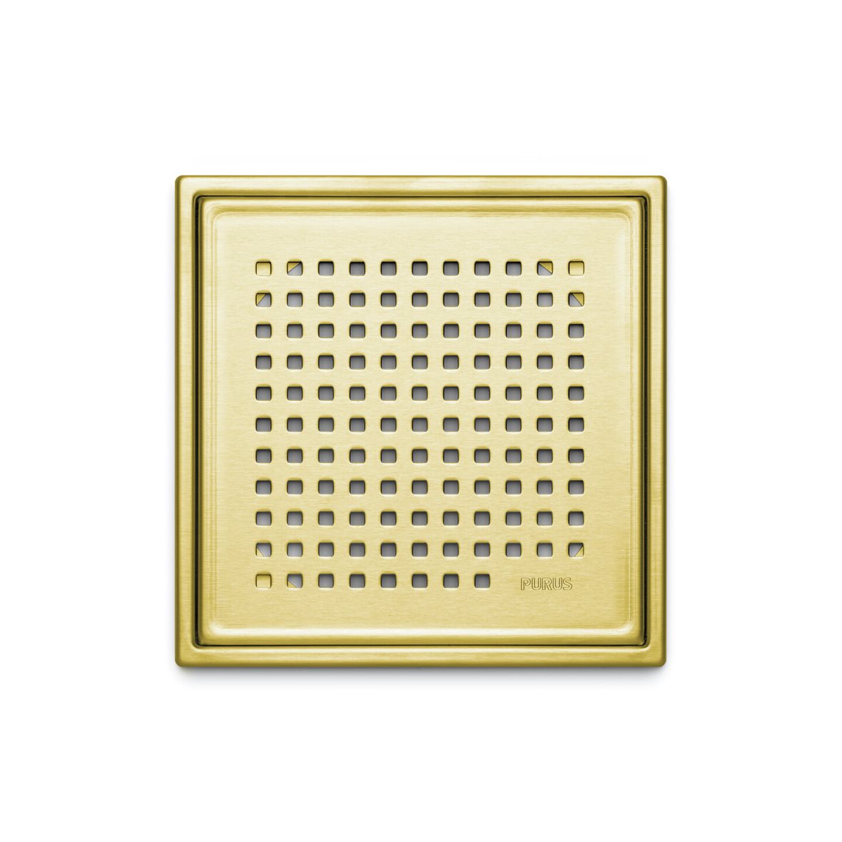 Purus Square Chess kaivonkansi neliö 197x197x6 mm PVD-messinki rst AISI 304