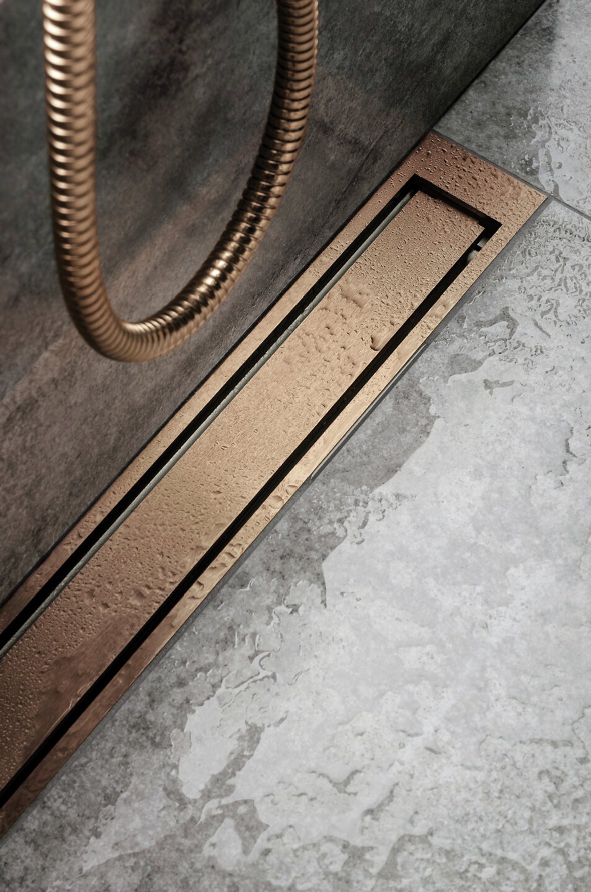 Unidrain HighLine, Unidrain HighLine 1920 panel 900 mm RST AISI 304 PVD-kupari, Unidrain HighLine 1916 kehys 900/10 mm RST AISI 304 PVD-kupari