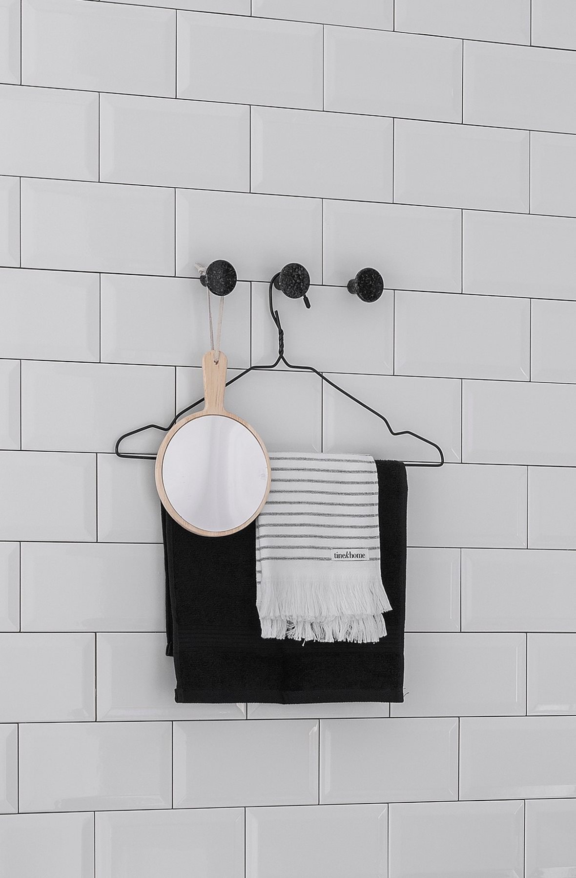 Woodio Hook, Woodio Hook pyyhekoukku 4x3,4x3,4 cm puukomposiitti Char 3 kpl