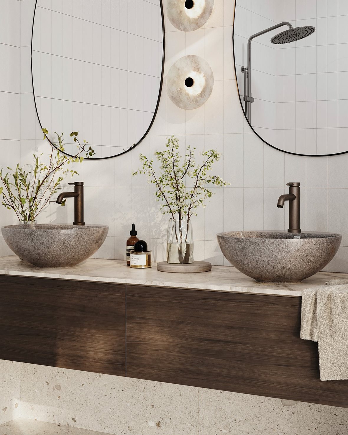 Woodio Soft, Woodio Soft malja-allas 40X40X15,3 cm Earth matta ruskea