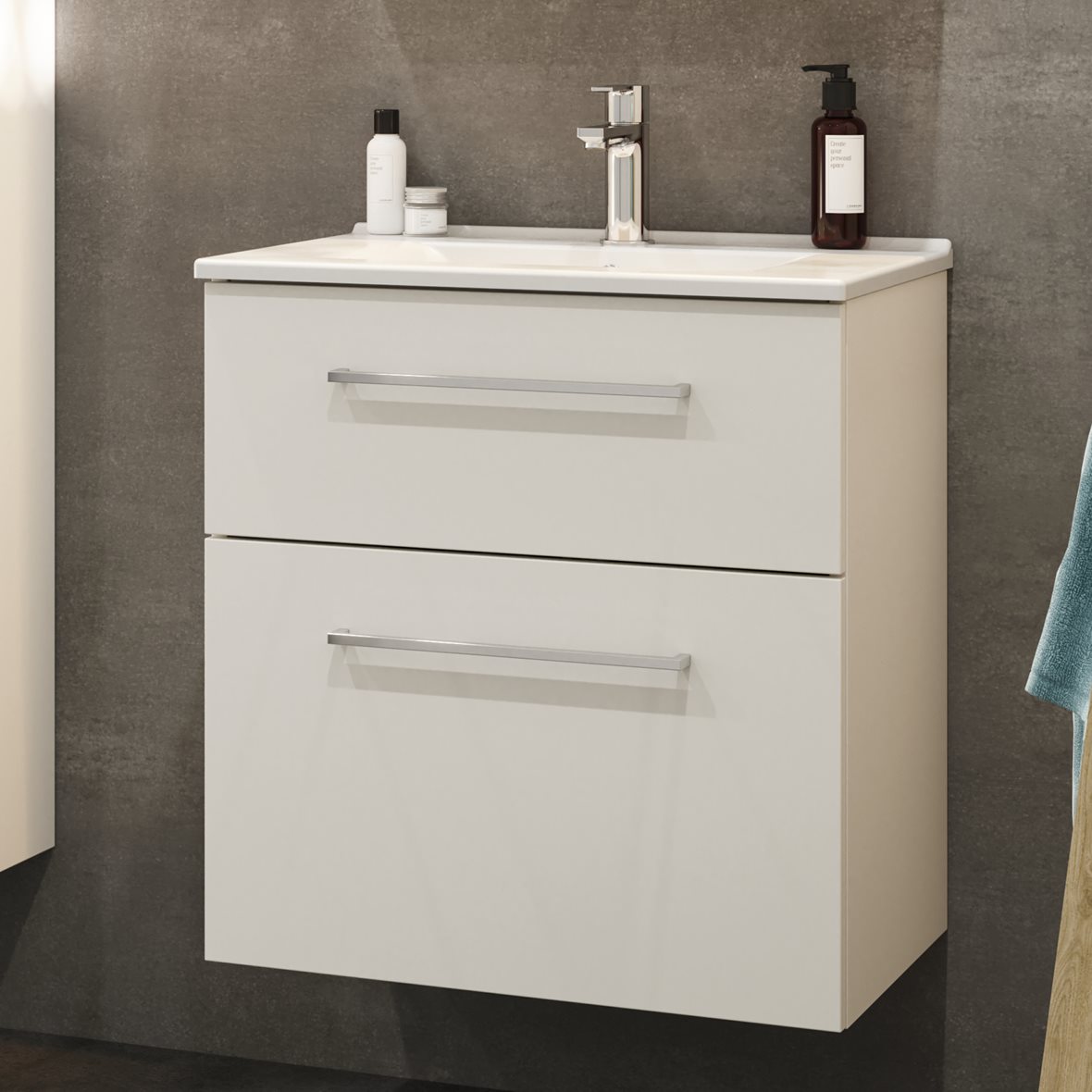 Pesualtaat allaskaapilla